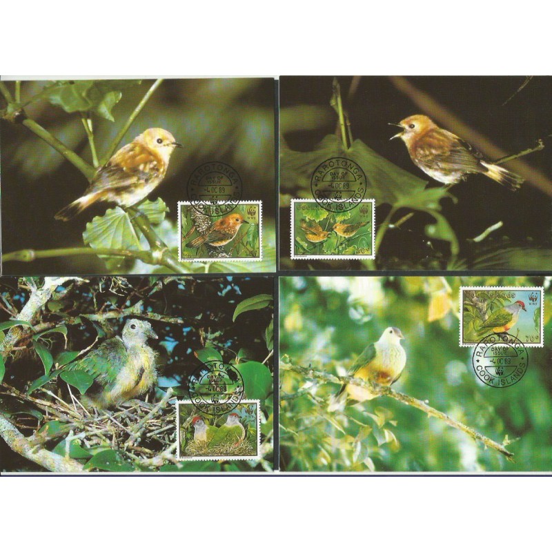 Wyspy Cooka 1989, WWF: ptak monarka. Karty maksimum