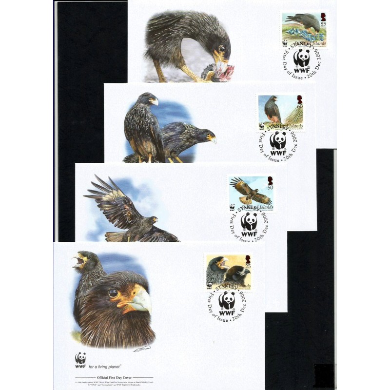 Wyspy Falklandzkie 2006, WWF: ptaki. FDC