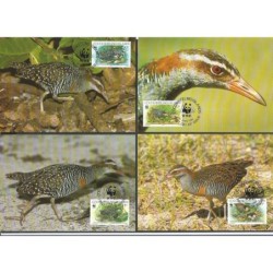 Wyspy Kokosowe 1992, WWF: ptaki. Karty maksimum