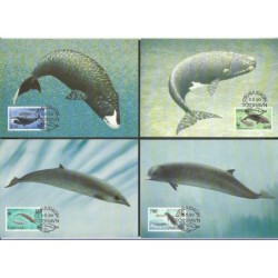 Wyspy Owcze 1990, WWF: ssaki morskie. Karty maksimum