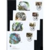 Wyspy Św. Tomasza i Ks. 2009, WWF: ptak papuga żako. FDC