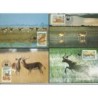 Zambia 1987, WWF: kob moczarowy. Karty maksimum