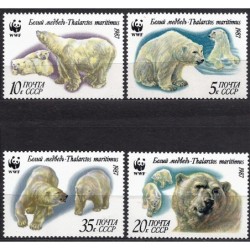 ZSRR 1987, WWF: niedźwiedź polarny **