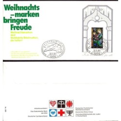 Niemcy 1977, Boże Narodzenie. FDC Czerwony Krzyż