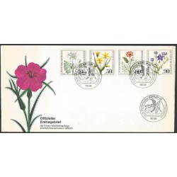 Niemcy 1980, Kwiaty. FDC Czerwony Krzyż