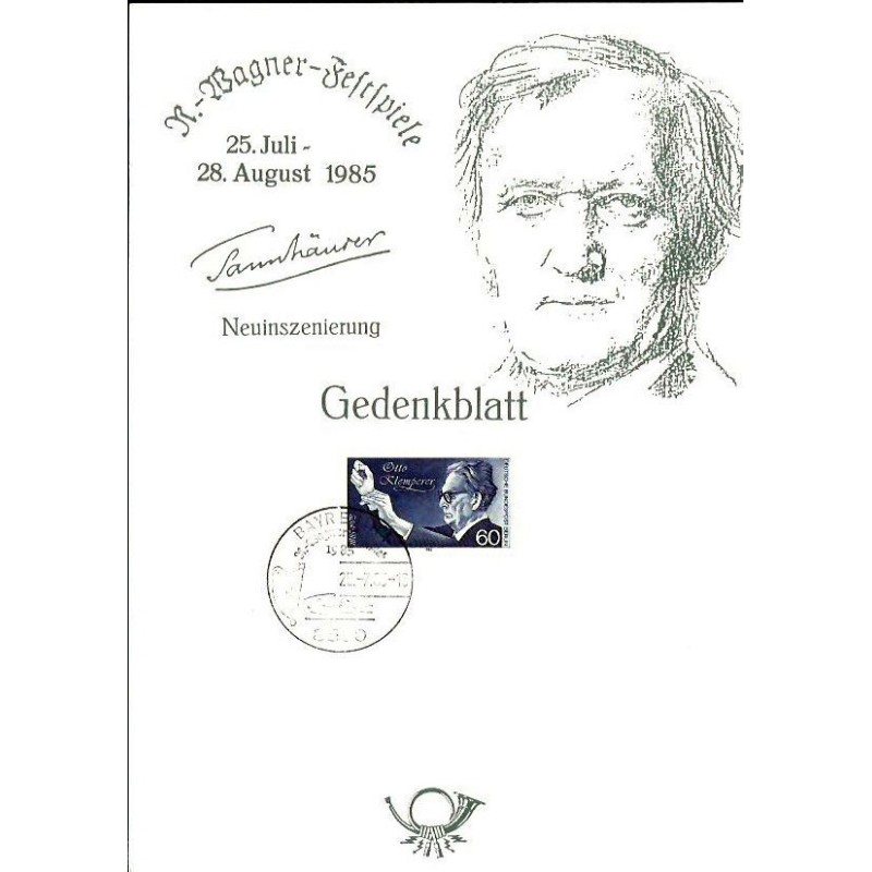 Niemcy 1985, Muzyka: R. Wagner. Bayreuth, karnet