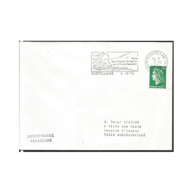 Francja 1974, Napoleon, droga, góry. Castellane