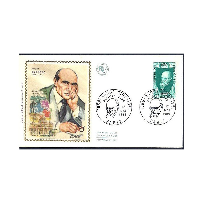 Francja 1969, A. Gide, Nobel, literatura. FDC