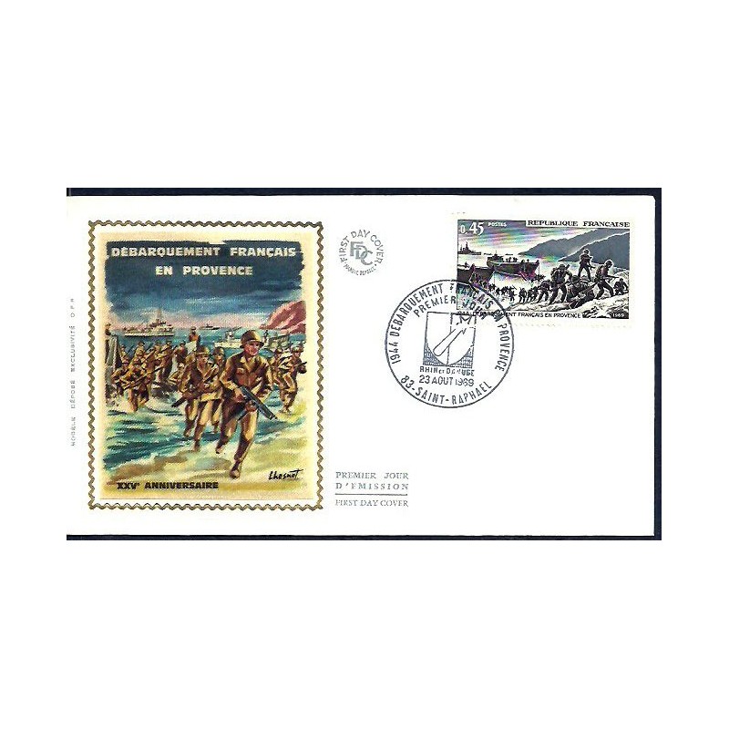 Francja 1969, II wojna, Prowansja, lądowanie. FDC
