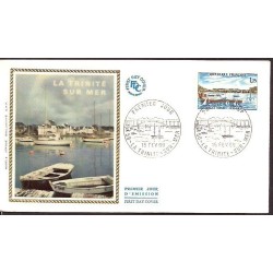 Francja 1969, Most, turystyka, żaglówki, plaża. FDC