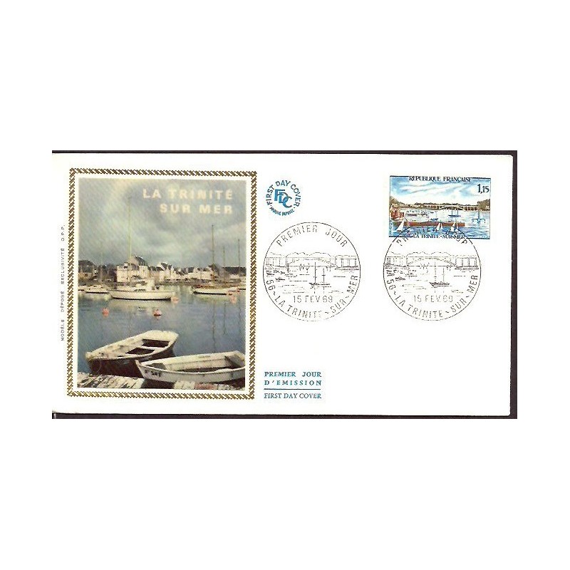 Francja 1969, Most, turystyka, żaglówki, plaża. FDC