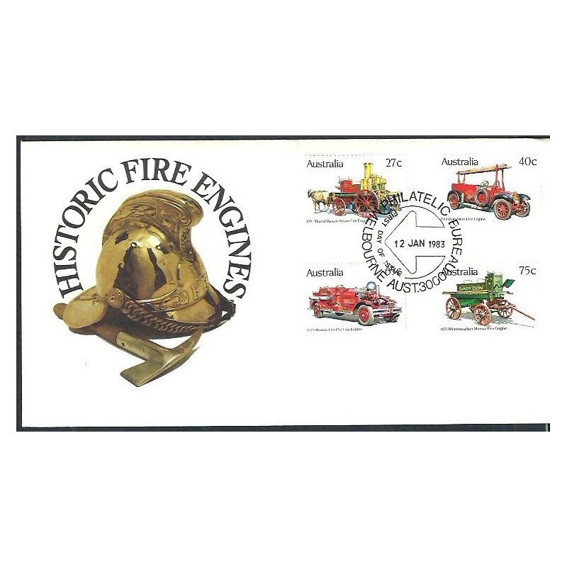 Australia 1983, Straż pożarna. FDC