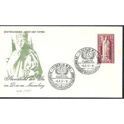Niemcy 1957, Uta, Naumburg, architektura, rzeźba. FDC