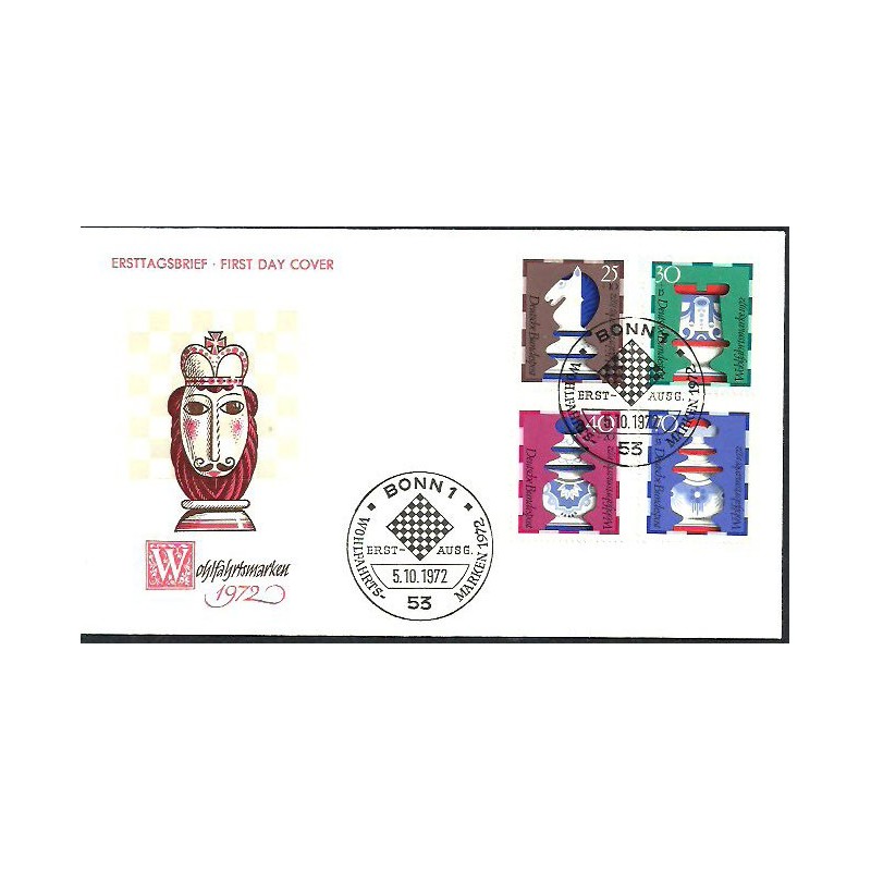 Niemcy 1972, Szachy. FDC