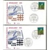 Niemcy 1973, Ewangelicy, reformacja, religia. 2 FDC