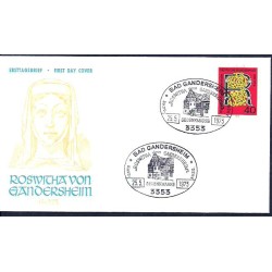 Niemcy 1973, Hrotsvitha z Gandersheim, religia, poezja. FDC