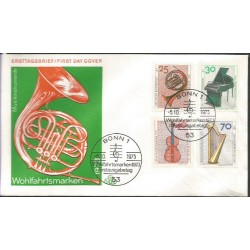 Niemcy 1973, Muzyka, instrumenty. FDC