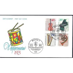 Niemcy 1973, Muzyka, instrumenty. FDC