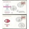 Niemcy 1973, Policja, interpol. 2 FDC