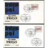Niemcy 1973, Policja, interpol. 2 FDC