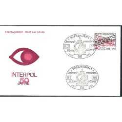 Niemcy 1973, Policja, interpol. FDC