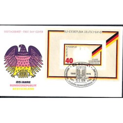 Niemcy 1974, 25 lat RFN. FDC