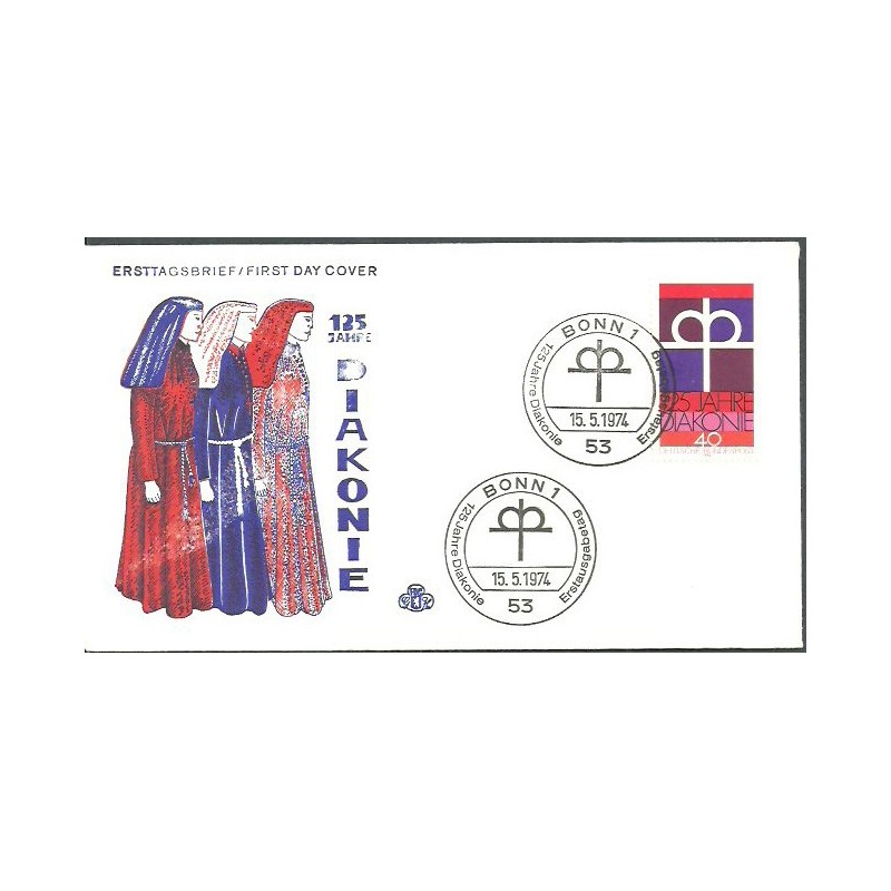 Niemcy 1974, Diakonia, religia. FDC