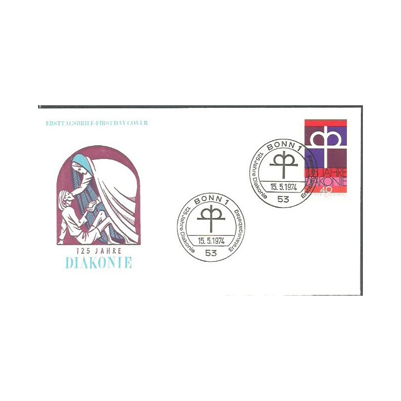 Niemcy 1974, Diakonia, religia. FDC