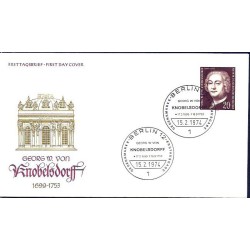 Niemcy 1974, Georg von Knobelsdorff, architektura. FDC