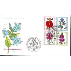 Niemcy 1974, Kwiaty. FDC