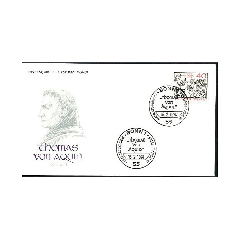Niemcy 1974, Święty Tomasz z Akwinu. FDC