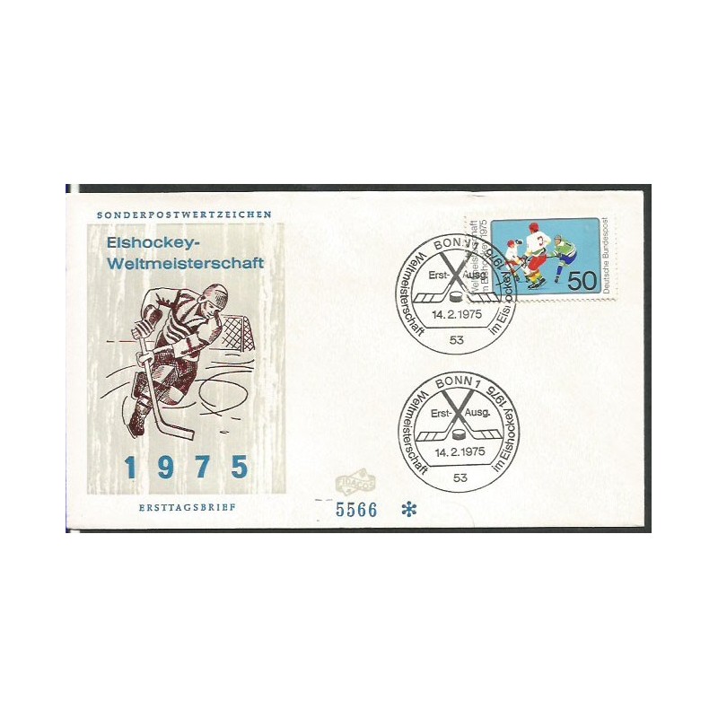 Niemcy 1975, Hokej, MŚ. FDC