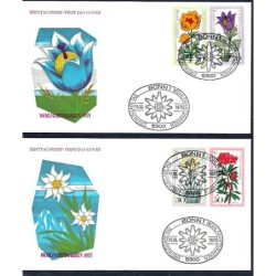 Niemcy 1975, Kwiaty. 2 FDC