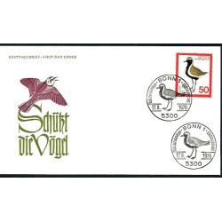 Niemcy 1976, Fauna, ptak siewka. FDC