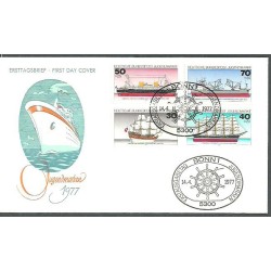 Niemcy 1977, Statki, marynistyka. FDC