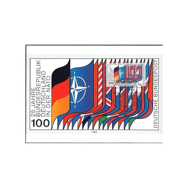 Niemcy 1980, NATO, wojsko. Karta maksimum