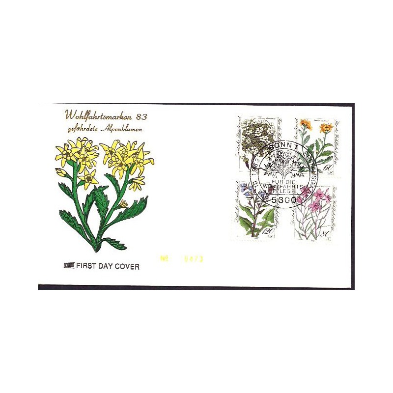 Niemcy 1983, Flora. FDC