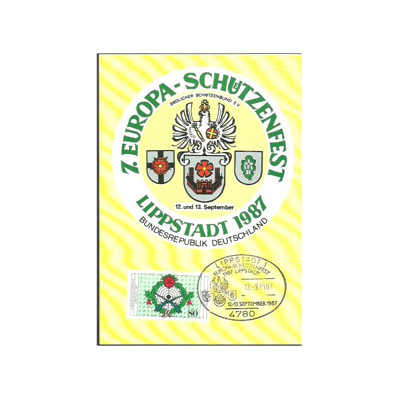 Niemcy 1987, Strzelectwo. Karta maksimum