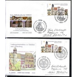 Niemcy 2009, UNESCO, reformacja, Luter. 2 FDC