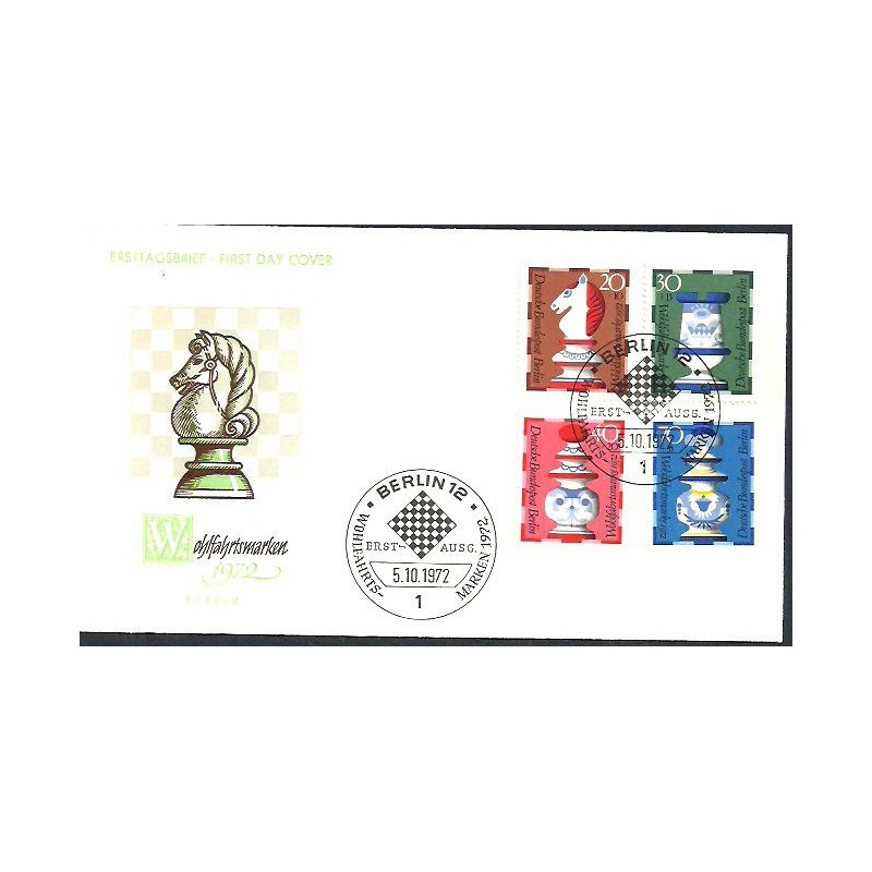Niemcy Berlin 1972, Szachy. FDC