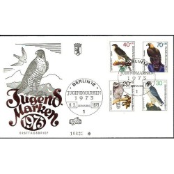 Niemcy Berlin 1973, Ptaki. FDC