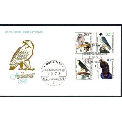 Niemcy Berlin 1973, Ptaki. FDC