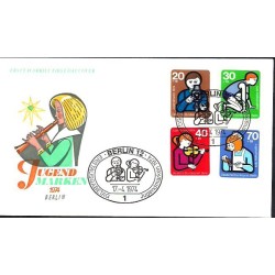 Niemcy Berlin 1974, Zawody, muzyka, medycyna, fotografia. FDC