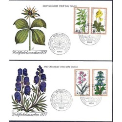 Niemcy Berlin 1978, Kwiaty. FDC