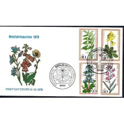 Niemcy Berlin 1978, Kwiaty. FDC
