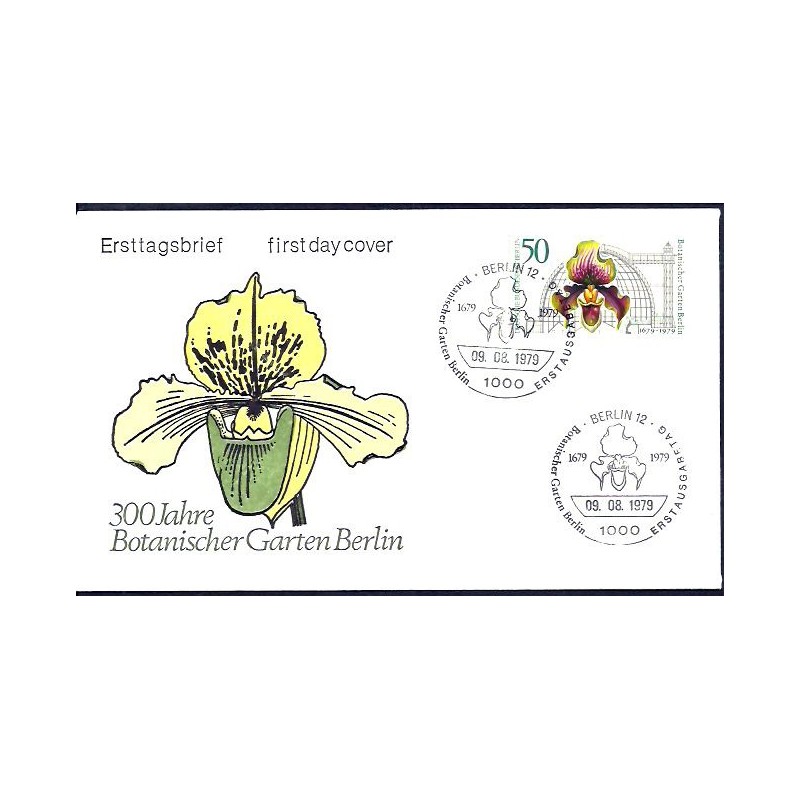 Niemcy Berlin 1979, Botanika, orchidea. FDC