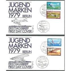 Niemcy Berlin 1979, Samoloty, lotnictwo. FDC