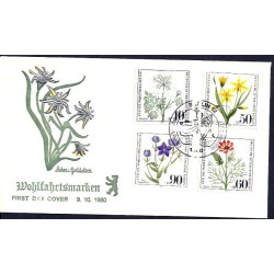 Niemcy Berlin 1980, Kwiaty. FDC