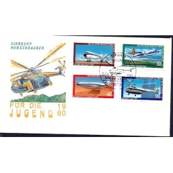 Niemcy Berlin 1980, Samoloty, lotnictwo. FDC