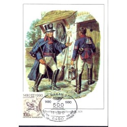 Niemcy Berlin 1990, Poczta, historia. Karta maksimum